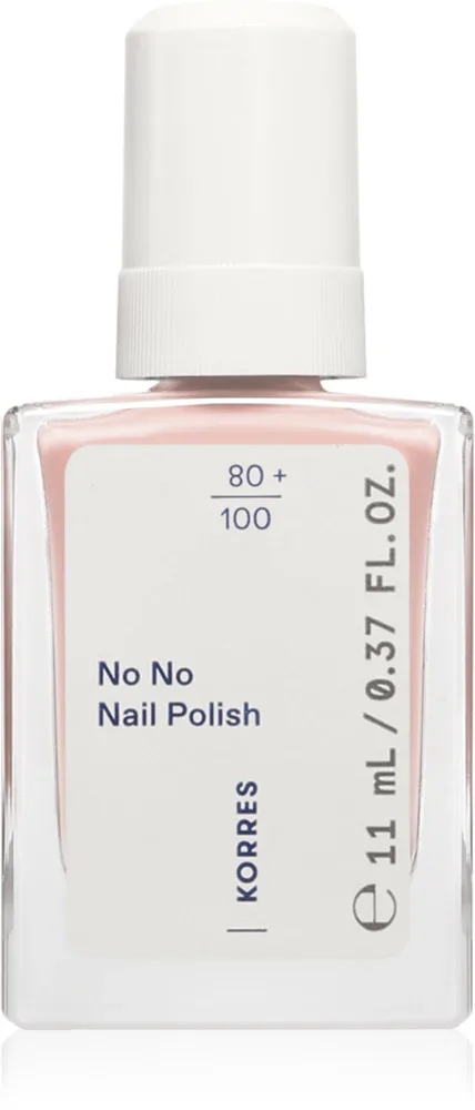 Лак для ногтей Korres No No Nail Polish ухаживающий, с миндальным маслом, 11 мл, оттенок 25 Beigy Pink