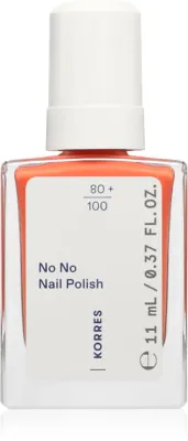 Лак для ногтей Korres No No Nail Polish ухаживающий, с миндальным маслом, 11 мл, оттенок 43 Summer Peach