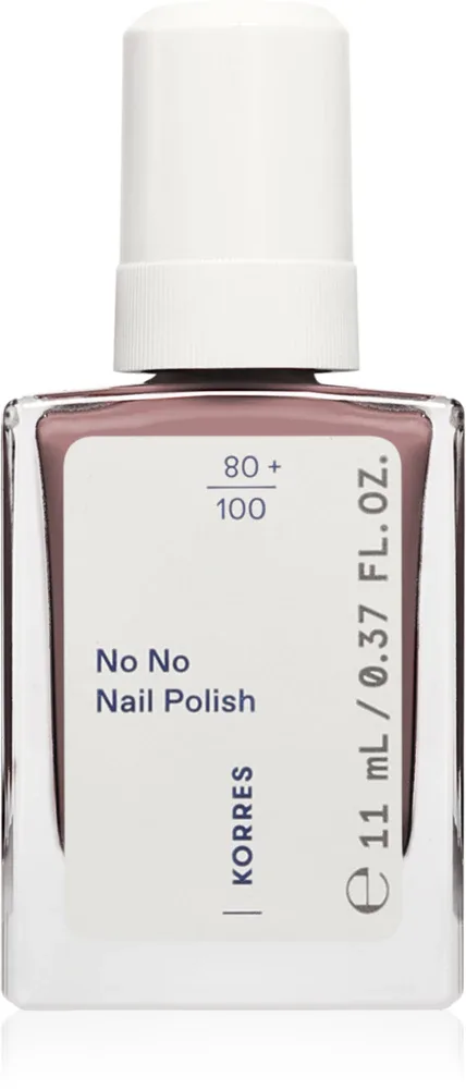 Лак для ногтей Korres No No Nail Polish ухаживающий, с миндальным маслом, 11 мл, оттенок 66 Prune