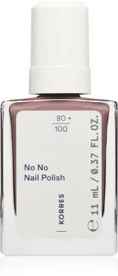 Лак для ногтей Korres No No Nail Polish ухаживающий, с миндальным маслом, 11 мл, оттенок 66 Prune