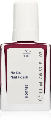 Лак для ногтей Korres No No Nail Polish ухаживающий, с миндальным маслом, 11 мл, оттенок 59 Burgundy Red