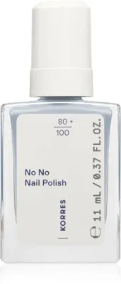 Лак для ногтей Korres No No Nail Polish ухаживающий, с миндальным маслом, 11 мл, оттенок 72 Pastel Blue
