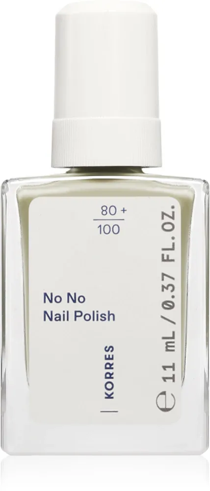 Лак для ногтей Korres No No Nail Polish ухаживающий, с миндальным маслом, 11 мл, оттенок 82 Mint Green