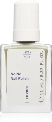 Лак для ногтей Korres No No Nail Polish ухаживающий, с миндальным маслом, 11 мл, оттенок 82 Mint Green