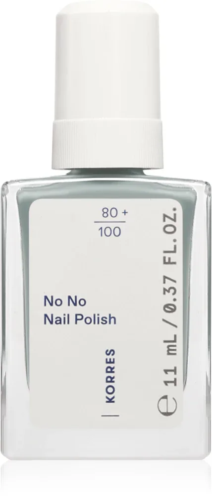 Лак для ногтей Korres No No Nail Polish ухаживающий, с миндальным маслом, 11 мл, оттенок 85 Sage Green