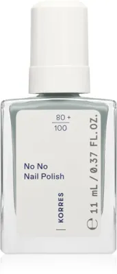 Лак для ногтей Korres No No Nail Polish ухаживающий, с миндальным маслом, 11 мл, оттенок 85 Sage Green