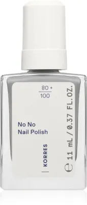Лак для ногтей Korres No No Nail Polish ухаживающий, с миндальным маслом, 11 мл, оттенок 75 Foggy Blue