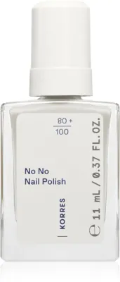 Лак для ногтей Korres No No Nail Polish ухаживающий, с миндальным маслом, 11 мл, оттенок 02 Milky White