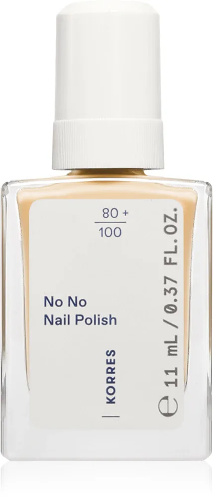 Лак для ногтей Korres No No Nail Polish ухаживающий, с миндальным маслом, 11 мл, оттенок 32 Pastel Yellow
