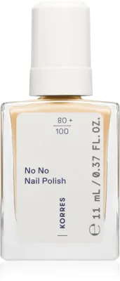 Лак для ногтей Korres No No Nail Polish ухаживающий, с миндальным маслом, 11 мл, оттенок 32 Pastel Yellow