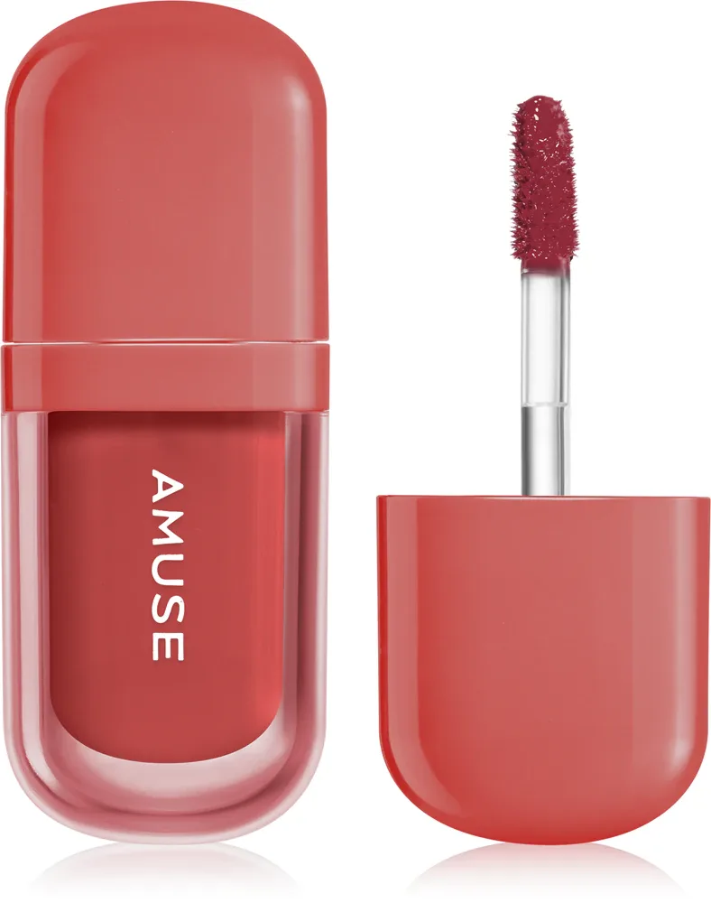 Блеск для губ AMUSE Bebe Tint с высоким блеском, увлажняющий, 3,8 г, оттенок 07 Choco girl