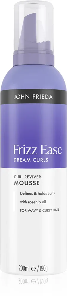 Мусс для волос John Frieda Frizz Ease Curl Reviver Mousse для кудрявых и волнистых волос, лёгкой фиксации, 200 мл