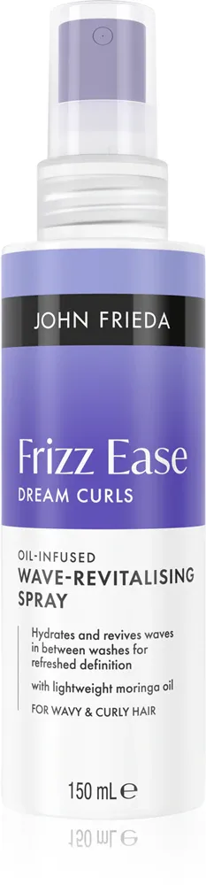 John Frieda Frizz Ease Oil-Infused Wave-Revitalising Spray - Увлажняющий спрей для волос для кудрявых и волнистых волос, 150 мл