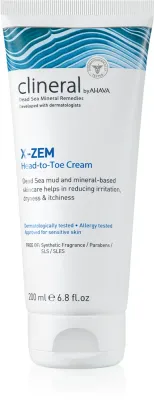 AHAVA Clineral X-ZEM - Крем для тела с интенсивным действием против раздражения и зуда кожи, 200 мл