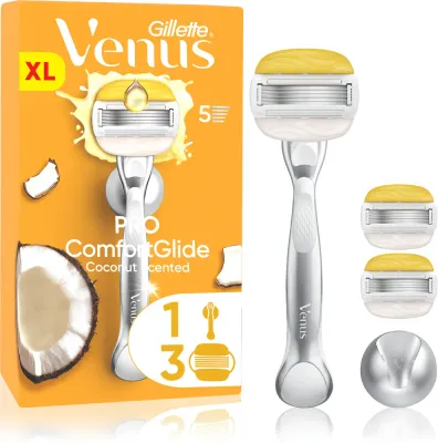 Бритвенный станок женский Gillette Venus PRO ComfortGlide Coconut, со сменной головкой, 5 шт + ostrza zapasowe