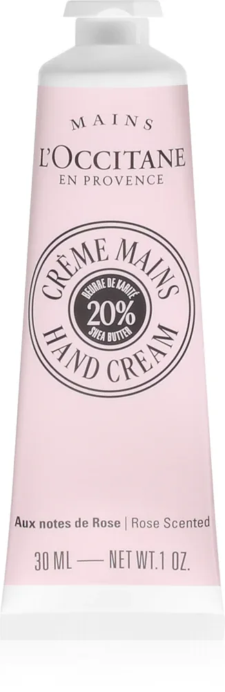 Крем для рук L’Occitane Shea Butter Rose Hand Cream с маслом ши и розой, дорожный формат, 30 мл