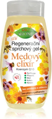 Гель для душа Bione Cosmetics Honey Elixir с мёдом и прополисом, увлажняющий, 260 мл