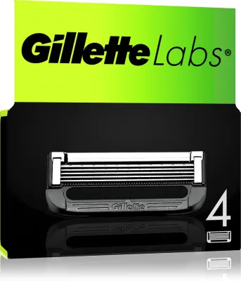 Gillette Labs - Запасные лезвия, 4 шт, 4 шт