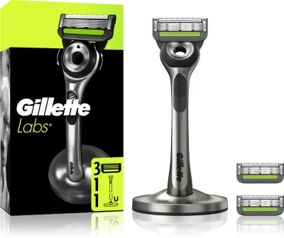 Gillette Labs - Бритва с подставкой + запасные лезвия, 5 шт