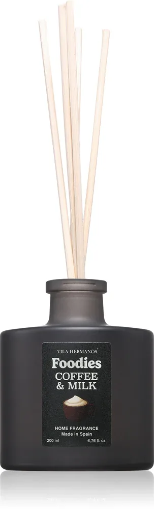 Диффузор ароматический Vila Hermanos Coffee Milk с палочками, для дома, 200 мл