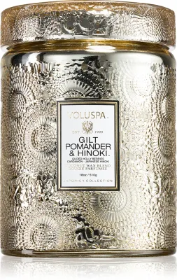 VOLUSPA Japonica Holiday Gilt Pomander & Hinoki - Ароматическая свеча, 510 г