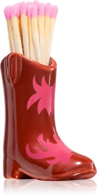 Держатель для спичек Paddywax Cowboy Boot Match Holder, 25 шт Red & Pink Flame