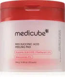Пэды для лица medicube Red Succinic Acid Peeling Pad отшелушивающие, с кислотами BHA, 70 шт — фото 1