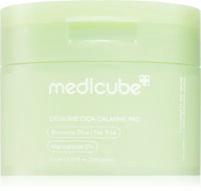Пэды для лица medicube Exosome CICA Calming Pad успокаивающие, с центеллой азиатской, 100 шт