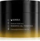 Диски тонизирующие для лица KORIKA Korean Heritage Collagen Snail Mucin гелевые, с коллагеном и экстрактом улитки, 70 шт — фото 1