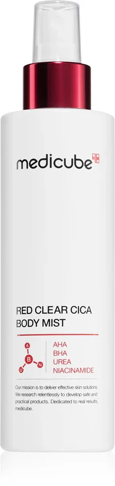 medicube Red Clear Cica Body Mist - Увлажняющий энергетический спрей для лица с успокаивающим действием, 200 мл