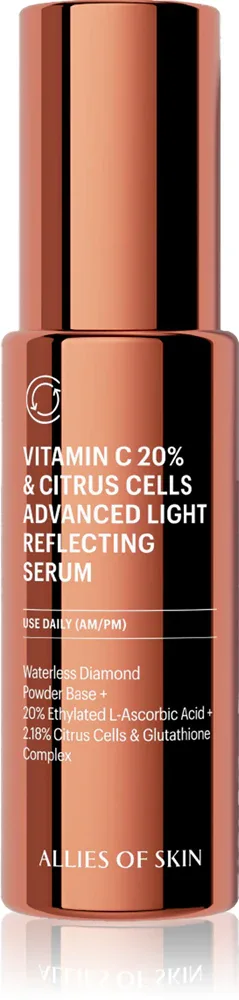 Сыворотка для лица Allies of Skin Vitamin C 20% и Citrus Cells Advanced Firm и Glow Serum с витамином C, 30 мл