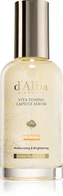 d'Alba Vita Toning Capsule Serum - Сыворотка для лица, осветляющая против пигментации кожи, 100 мл