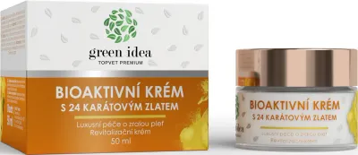 Green Idea Bioaktivní krém s 24 karátovým zlatem - Роскошный уход за зрелой кожей, 50 мл