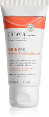AHAVA Clineral SKINPRO - Успокаивающий увлажняющий крем для чувствительной и аллергической кожи, 50 мл