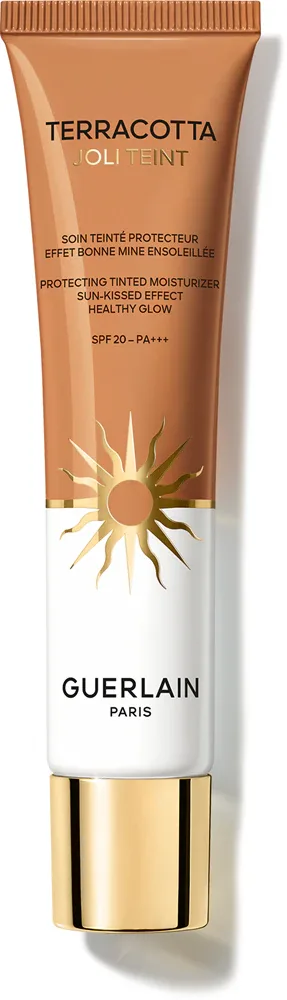 GUERLAIN Terracotta Joli Teint Protecting Tinted Moisturizer - Тональный крем, придающий сияние и естественный вид SPF 20, 30 мл, оттенок 40 Amber