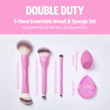 BrushArt Double Duty 5-Piece Essentials Brush & Sponge Set - набор кистей, 5 шт — фото 4