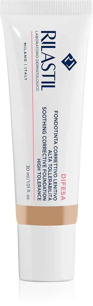 Rilastil Difesa Make Up Soothing Foundation - Тональный крем для чувствительной кожи, 30 мл, оттенок 01