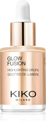 KIKO Milano Glow Fusion Highlighting Drops - Жидкий отбеливающий крем для лица, 9.5 мл, оттенок 03 Gold Mine