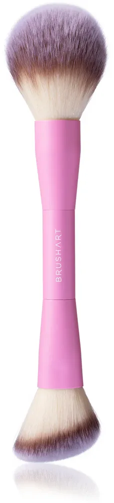 BrushArt Double Duty Blush & Powder brush - Кисть для румян и пудры двусторонняя, 1 шт