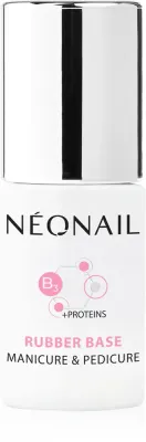 NEONAIL Manicure & Pedicure Rubber Base - Основа для гибридного маникюра с протеинами, 7.2 мл