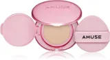 AMUSE Dew Power Vegan Cushion - Долговременное тональное средство в губке для осветления и выравнивания кожи, 15 г, оттенок 1.5 Natural — фото 1