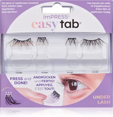 KISS imPRESS easy tab - Самоклеящиеся пучки ресниц, 4 шт, 4 шт (KSS03098)