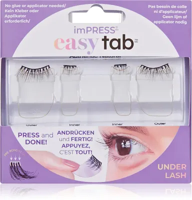 KISS imPRESS easy tab - Самоклеящиеся пучки ресниц, 4 шт, 4 шт (KSS03097)