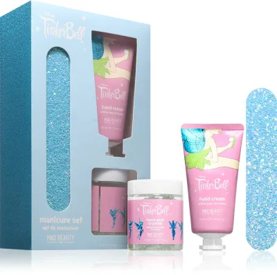 Подарочный набор для рук Mad Beauty Tinker Bell соль для рук, крем для рук, пилка для ногтей