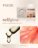Палетка теней для век Paese Self Glow Eyeshadow Palette бежевая, матовые и мерцающие, оттенок 12 г — фото 4
