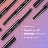 KIKO Milano Long Lasting Eyeshadow Stick - Долговременные тени для век в карандаше, оттенок 01 Holo White — фото 4