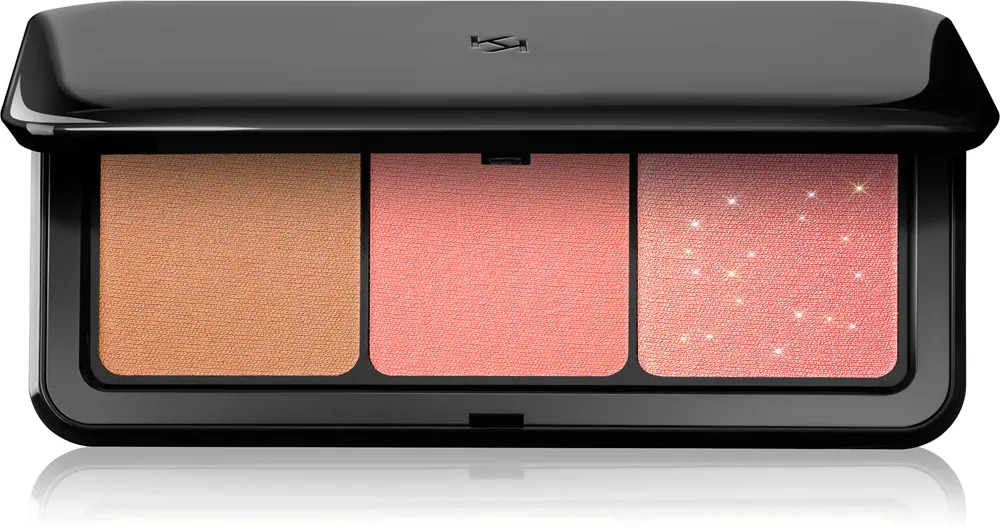KIKO Milano Multi Finish Trio - Палетка многофункциональная, 7 г, оттенок 01 Coral