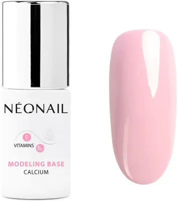 База для ногтей NEONAIL Modeling Base Calcium розовая, с кальцием, для UV/LED, 7,2 мл