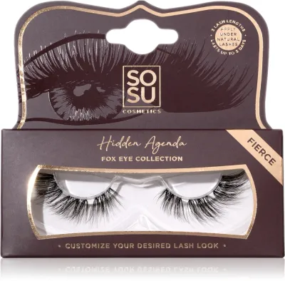 SOSU Cosmetics Hidden Agenda Fox Eye Collection - искусственные ресницы, 1 шт, оттенок Fierce