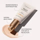 Catrice Skin Like Tinted Moisturizer - Тонизирующий увлажняющий крем SPF 30, 28 мл, оттенок 057W — фото 4